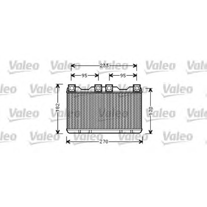 Photo Heat Exchanger, interior heating VALEO 812362