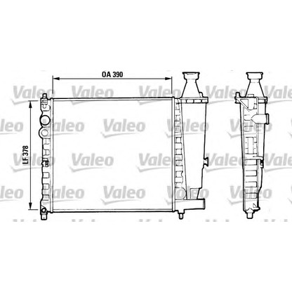 Foto Radiador, refrigeración del motor VALEO 816555