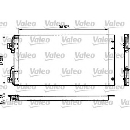 Photo Condenser, air conditioning VALEO 816681