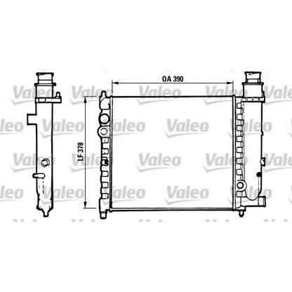 Photo Radiator, engine cooling VALEO 816700