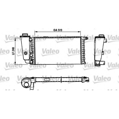 Photo Radiator, engine cooling VALEO 816707