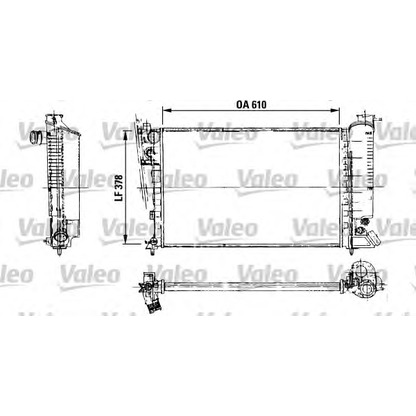 Foto Radiador, refrigeración del motor VALEO 816716