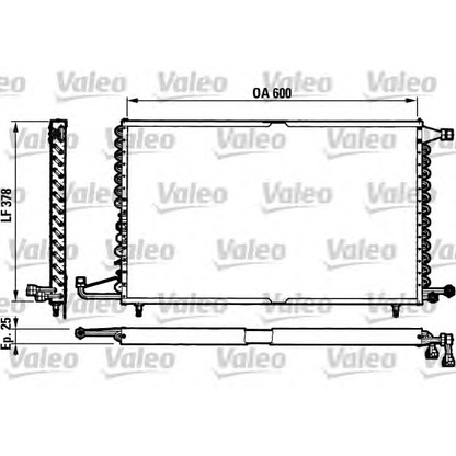 Foto Condensatore, Climatizzatore VALEO 816781