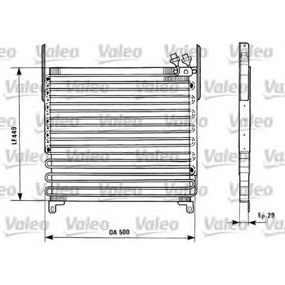 Foto Condensador, aire acondicionado VALEO 816833