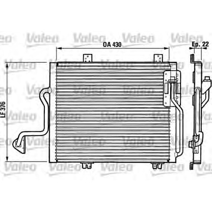 Photo Condenser, air conditioning VALEO 816863