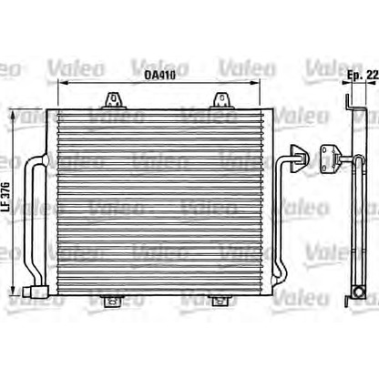 Photo Condenser, air conditioning VALEO 816864