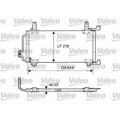 Photo Condenseur, climatisation VALEO 816866