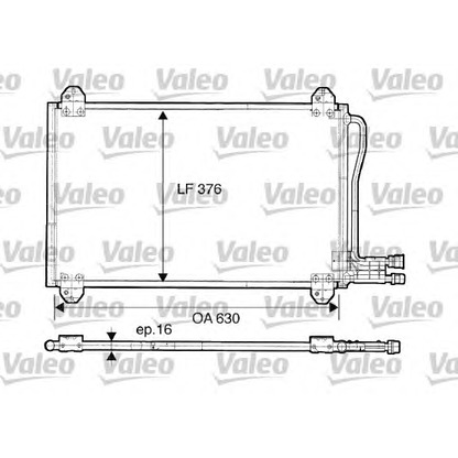Фото Конденсатор, кондиционер VALEO 816891