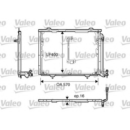 Photo Condenser, air conditioning VALEO 816900