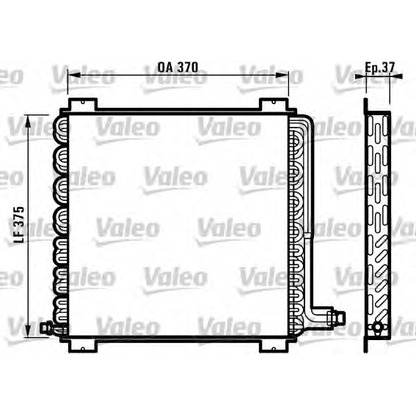 Photo Condenser, air conditioning VALEO 816905