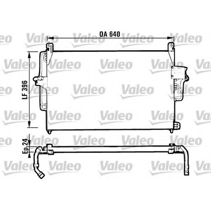 Foto Condensatore, Climatizzatore VALEO 816952