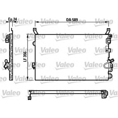 Photo Condenser, air conditioning VALEO 816957