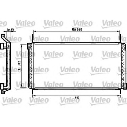 Photo Condenser, air conditioning VALEO 816971