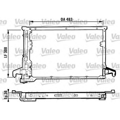 Photo Condenser, air conditioning VALEO 816983