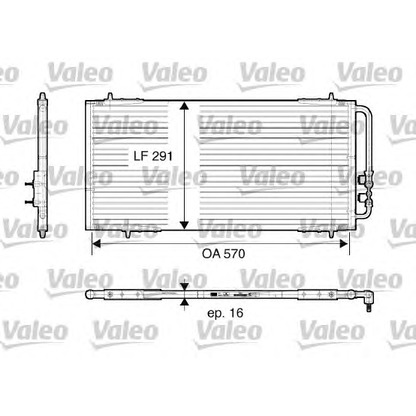 Photo Condenser, air conditioning VALEO 816986