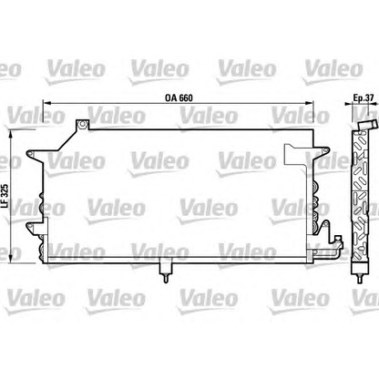 Photo Condenser, air conditioning VALEO 817021