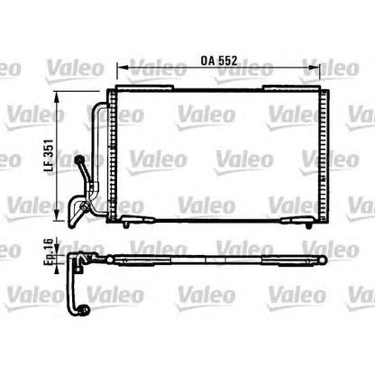 Photo Condenser, air conditioning VALEO 817060