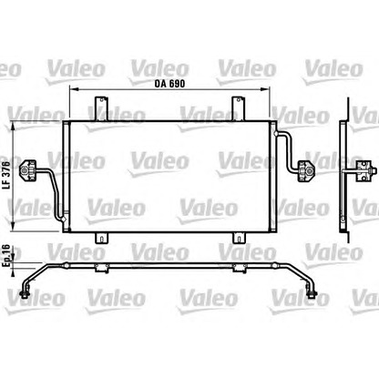 Photo Condenser, air conditioning VALEO 817065