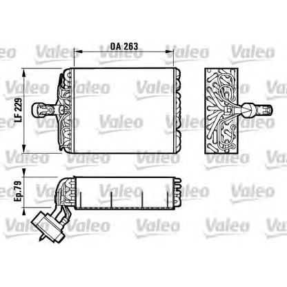 Photo Evaporateur climatisation VALEO 817080