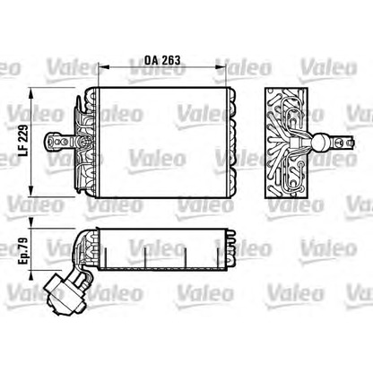 Photo Evaporateur climatisation VALEO 817081