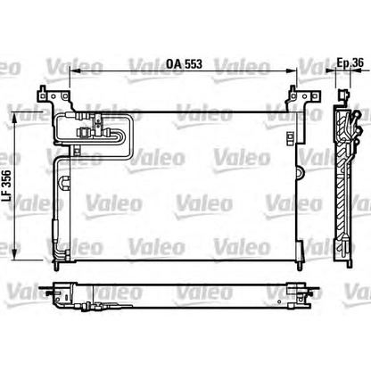 Foto Condensatore, Climatizzatore VALEO 817240