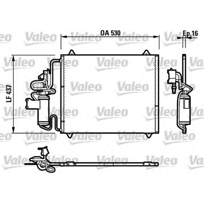 Foto Condensador, aire acondicionado VALEO 817269