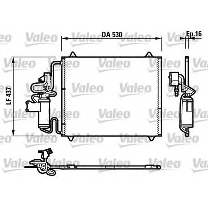 Foto Condensatore, Climatizzatore VALEO 817273