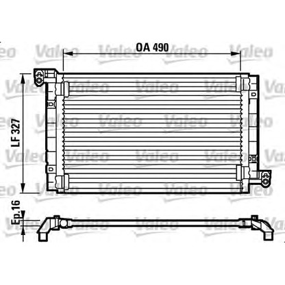 Фото Конденсатор, кондиционер VALEO 817384