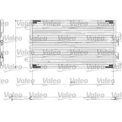 Photo Condenser, air conditioning VALEO 817463