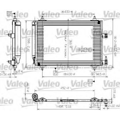 Foto Condensatore, Climatizzatore VALEO 817464