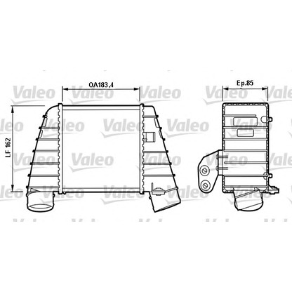 Photo Intercooler, échangeur VALEO 817488