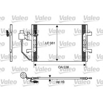 Фото Конденсатор, кондиционер VALEO 817504