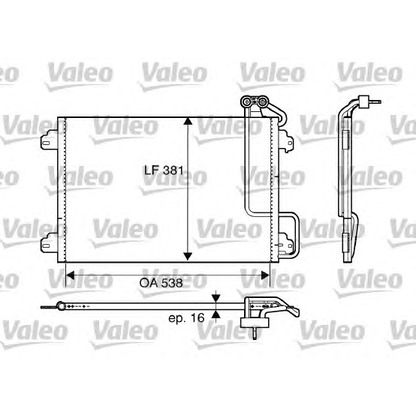 Foto Condensador, aire acondicionado VALEO 817509