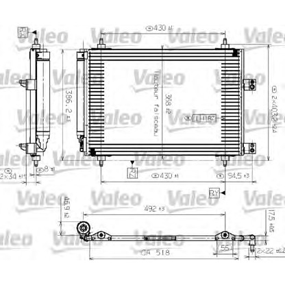 Foto Condensatore, Climatizzatore VALEO 817526