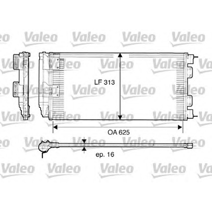 Foto Condensador, aire acondicionado VALEO 817549