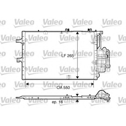 Фото Конденсатор, кондиционер VALEO 817610