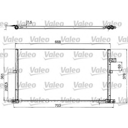 Фото Конденсатор, кондиционер VALEO 817657