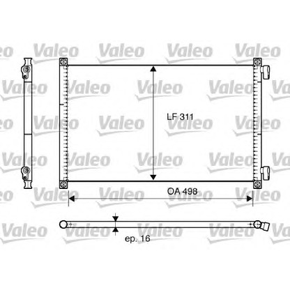 Фото Конденсатор, кондиционер VALEO 817685