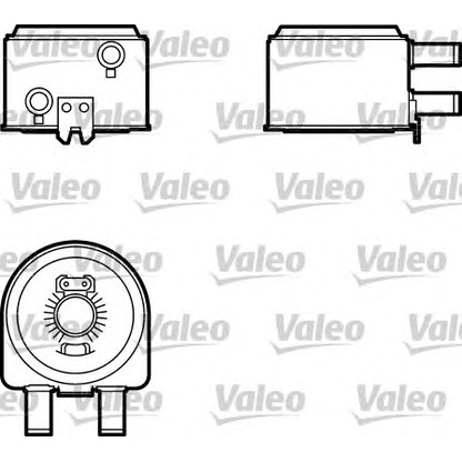 Foto Radiador de aceite, aceite motor VALEO 817704