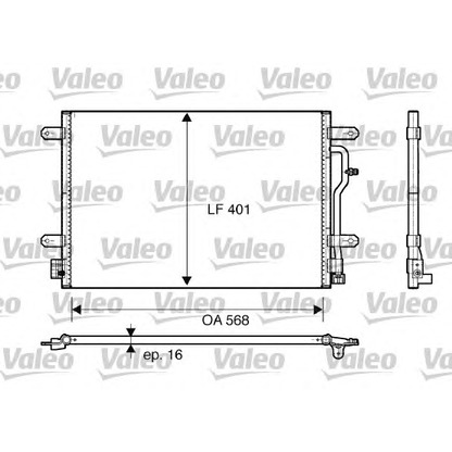 Foto Condensador, aire acondicionado VALEO 817741