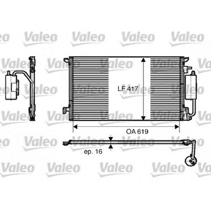 Foto Condensatore, Climatizzatore VALEO 817809