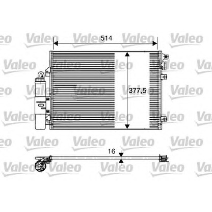 Foto Condensador, aire acondicionado VALEO 817827