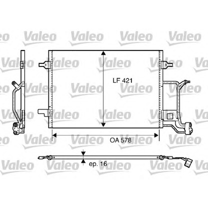 Foto Condensatore, Climatizzatore VALEO 817840