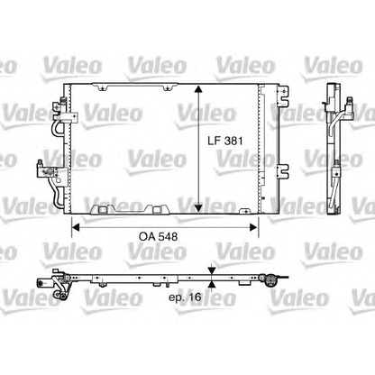 Photo Condenseur, climatisation VALEO 817846