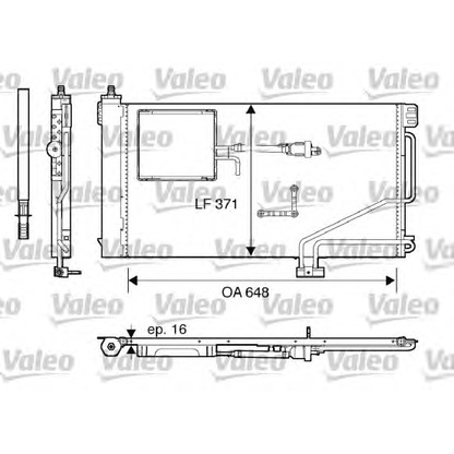 Foto Radiador, refrigeración del motor VALEO 817849