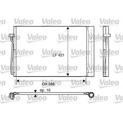 Photo Condenser, air conditioning VALEO 817850