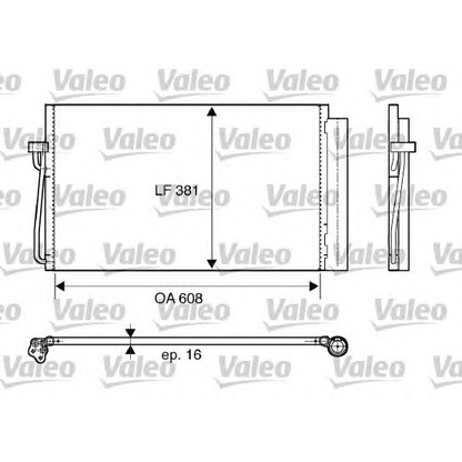 Foto Condensatore, Climatizzatore VALEO 817851