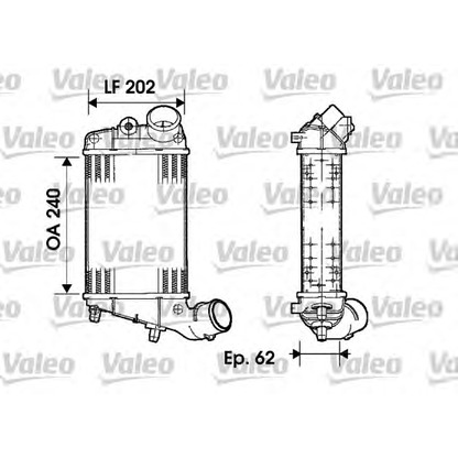 Foto Radiador de aire de admisión VALEO 817861