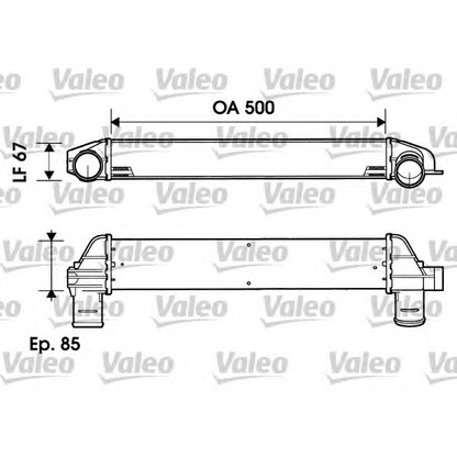 Photo Intercooler, charger VALEO 817873