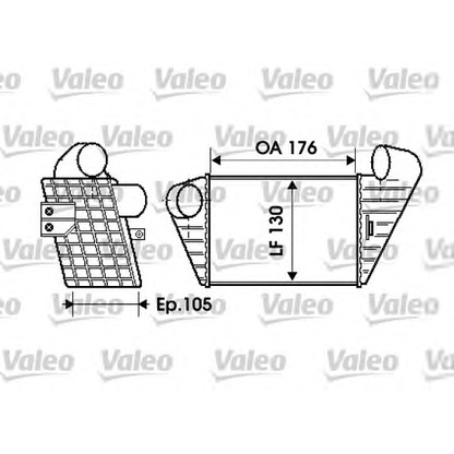 Photo Intercooler, échangeur VALEO 817930